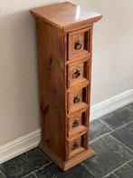Authentiek Mexicaans grenen ladenkastje, Huis en Inrichting, Kasten | Ladekasten, Ophalen, Minder dan 50 cm, 5 laden of meer, Zo goed als nieuw