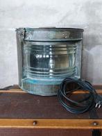 Oude Antiek Vintage Scheepslamp Scheepsantiek XL, Antiek en Kunst, Ophalen of Verzenden