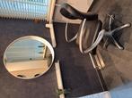 Kappersstoel met voetensteun, Huis en Inrichting, Stoelen, Ophalen, Zo goed als nieuw, Zwart, Eén