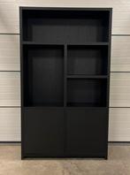 Vakkenkast / wandkast / buffetkast zwart, Huis en Inrichting, Kasten | Buffetkasten, Ophalen, Met deur(en), 100 tot 150 cm, 200 cm of meer