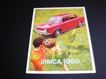 Simca 1000,  augustus 1967 beschikbaar voor biedingen