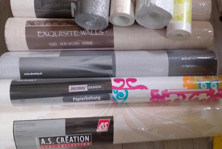 NIEUW BEHANG diverse rollen per stuk, Huis en Inrichting, Stoffering | Behang, 10 tot 25 m², Ophalen of Verzenden