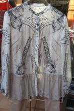 Blouse nieuw zijde print beige grijs Nice Connection mt 40, Kleding | Dames, Beige, Nieuw, Ophalen of Verzenden, Nice Connection