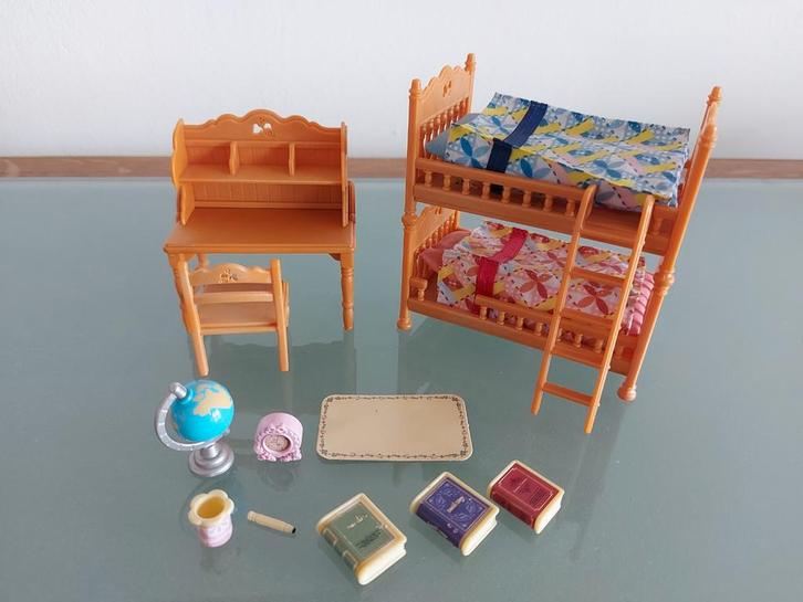 Sylvanian Families Slaapkamer & Bureau Set, Kinderen en Baby's, Speelgoed | Overig, Zo goed als nieuw, Jongen of Meisje, Ophalen of Verzenden