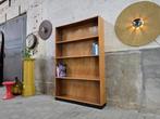 Mid Century Design Boekenkast Teak & Eiken | Vintage Kast, Huis en Inrichting, Kasten | Boekenkasten, Met plank(en), Gebruikt