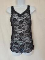 Sexy zwart-kanten dameshemd mt S/M, Hemd, ., Zwart, Ophalen of Verzenden