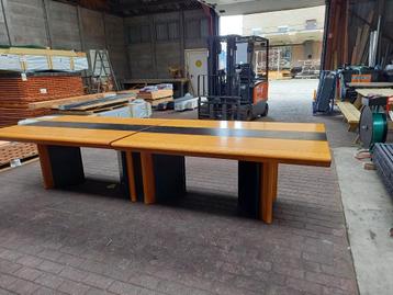 Grote eettafel/kantinetafel/vergadertafel/bureau 130x350cm. beschikbaar voor biedingen