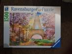 Ravensburger puzzel Eiffeltoren, 1.500 stukjes compleet!, Ophalen of Verzenden, Zo goed als nieuw