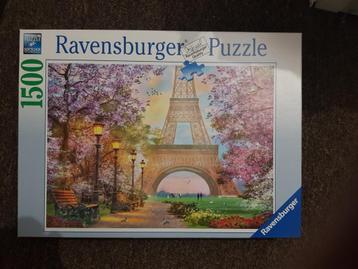 Ravensburger puzzel Eiffeltoren, 1.500 stukjes compleet!