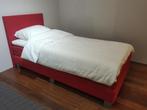 Boxspring 90 x 200 cm rood, Ophalen, 90 cm, Eenpersoons, Nieuw