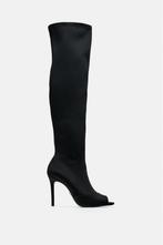 Dames Zara extra hoge laarzen met hak laars schoenen maat 38, Hoge laarzen, Ophalen of Verzenden, Zo goed als nieuw, Zara