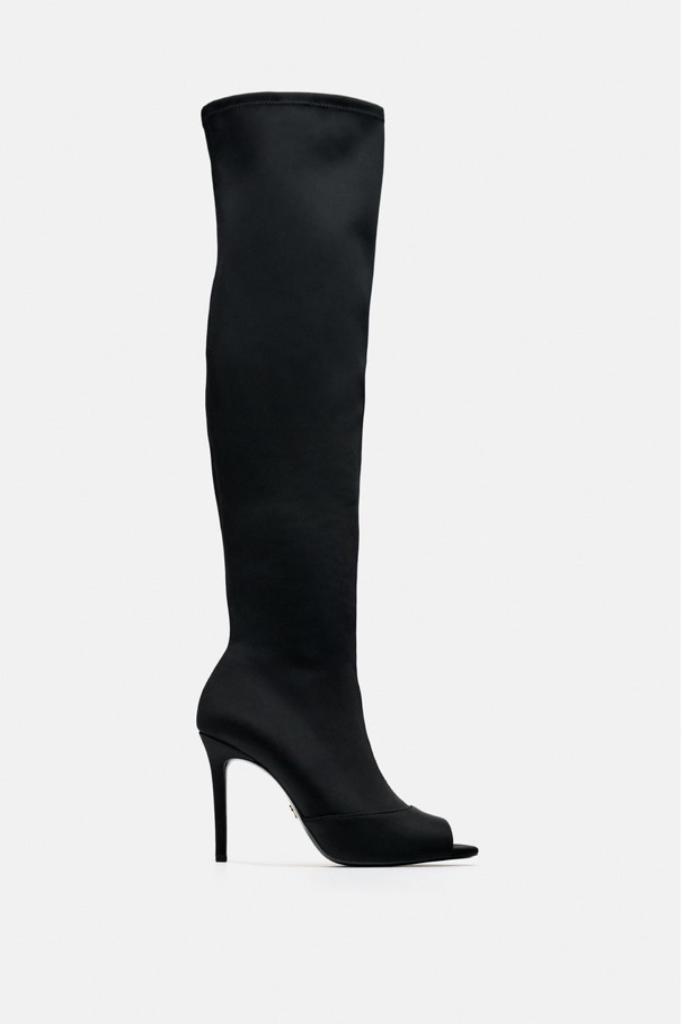 Dames Zara extra hoge laarzen met hak laars schoenen maat 38, Kleding | Dames, Schoenen, Zo goed als nieuw, Hoge laarzen, Zwart