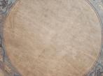 Handmade pastel orange Nepal tapijt wol rond 200x200cm, Huis en Inrichting, Stoffering | Tapijten en Kleden, ., Rond, Crème, Ophalen of Verzenden