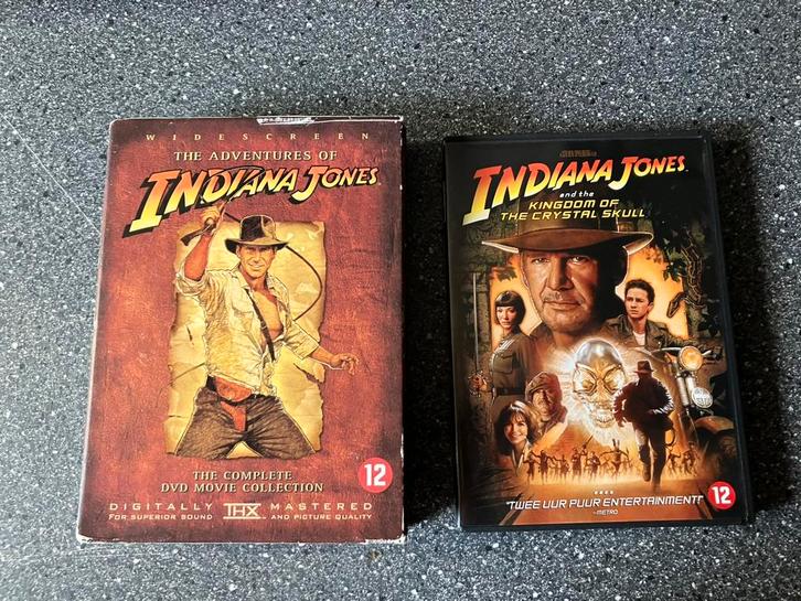 Indiana Jones - deel 1+2+3+4+Bonus, Cd's en Dvd's, Dvd's | Avontuur, Zo goed als nieuw, Vanaf 12 jaar, Ophalen of Verzenden