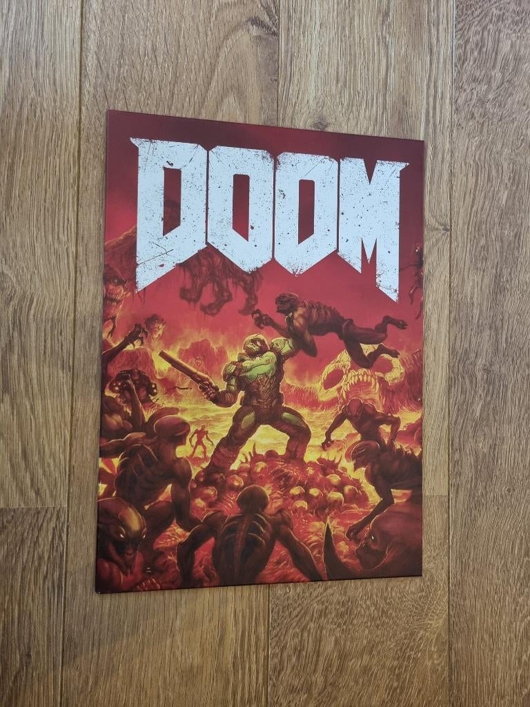 Displate Doom 2016 | Maat M | Matte, Verzamelen, Nieuw, Ophalen of Verzenden, A1 t/m A3, Film en Tv