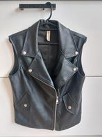 Gilet leatherlook, Kleding | Dames, Bodywarmers, Ophalen of Verzenden, Zo goed als nieuw, Zwart