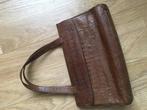 Vintage echt leren handtas (jaren 50), Sieraden, Tassen en Uiterlijk, Tassen | Damestassen, Ophalen of Verzenden, Zo goed als nieuw