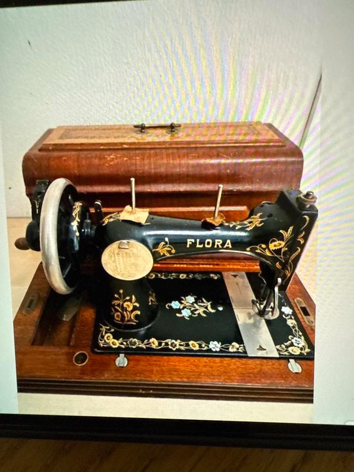 Antieke Lewenstein “Flora” naaimachine houten kist (1920), Antiek en Kunst, Antiek | Naaimachines, Ophalen