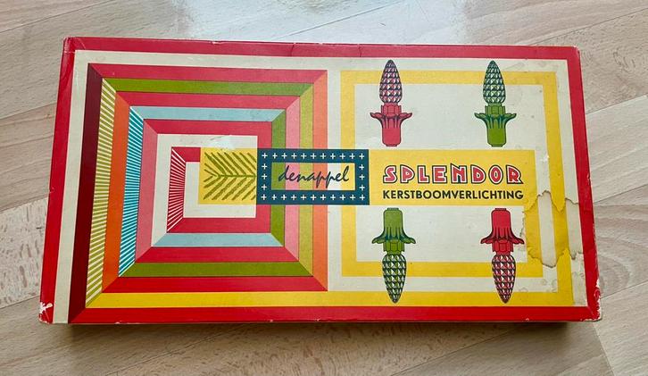 Splendor Denappel kerstverlichting 1965. Functionerend!, Huis en Inrichting, Lampen | Overige, Gebruikt, Ophalen
