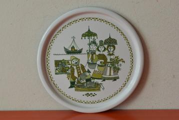 Retro vintage emaille Turi-Design bord - Figgjo Flint Market beschikbaar voor biedingen