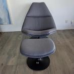 Artifort fauteuil F510 met voetenbank, Ophalen, Gebruikt, Design, 75 tot 100 cm