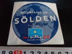 sticker Oostenrijk Sölden  tirol ötztal Arena, Verzamelen, Stickers, Ophalen, Zo goed als nieuw, Bedrijf of Vereniging