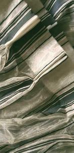 gordijnen luxe in between vitrage Wind 340 280 apart mooi, Huis en Inrichting, Zo goed als nieuw, Grijs, Verzenden, 200 cm of meer