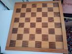 Antiek houten schaakbord, Hobby en Vrije tijd, Gezelschapsspellen | Bordspellen, Ophalen of Verzenden