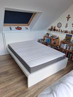 Bed 140 x 200., Huis en Inrichting, Slaapkamer | Bedden, Gebruikt, Eenpersoons, 140 cm, Wit