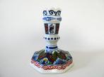 Polychrome kandelaar gemerkt met OUD Delft nummer 834/1, Antiek en Kunst, Ophalen of Verzenden, Keramiek of Aardewerk