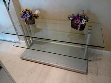 Glazen TV Meubel / Tafel - 210x50x48cm