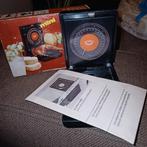 Vintage mini weegschaal, opvouwbaar, jaren '70, compleet, Ophalen of Verzenden, Zo goed als nieuw