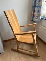 Stevige massief houten schommelstoel, Huis en Inrichting, Stoelen, Ophalen, Bruin, Zo goed als nieuw, Eén