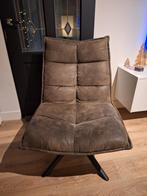Donkergroene fauteuil draaibaar, Huis en Inrichting, Stoelen, Ophalen, Zo goed als nieuw, Overige kleuren, Eén