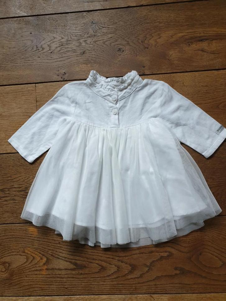 Mooie tulle zwierjurk donsje maat 74., Kinderen en Baby's, Babykleding | Maat 74, Zo goed als nieuw, Meisje, Jurkje of Rokje, Ophalen of Verzenden