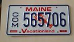 Kentekenplaat Maine usa., Verzamelen, Automerken, Motoren en Formule 1, Ophalen of Verzenden, Gebruikt, Auto's