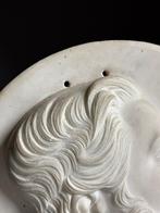 Hand Carved Marmeren Relief Portret antiek, Ophalen, Zo goed als nieuw