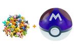 Pokemon Pokeball paars + 1 willekeurig Pikachu Action Figuur, Kinderen en Baby's, Speelgoed | Actiefiguren, Ophalen of Verzenden