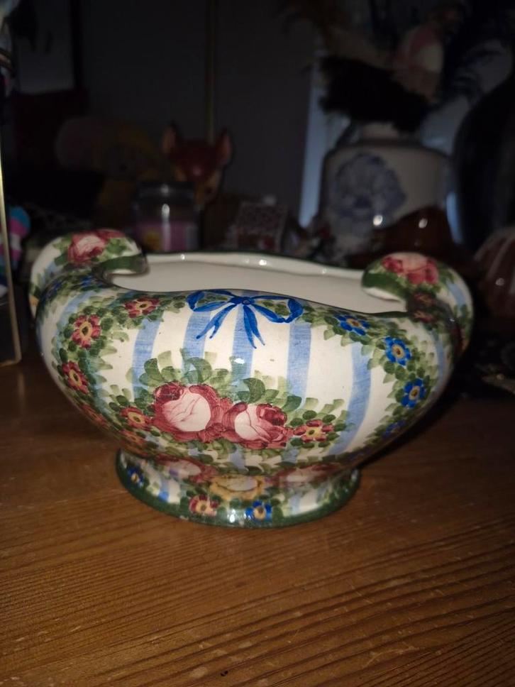 Annaburg Handmalerei Sierpot / Bloempot, Antiek en Kunst, Antiek | Keramiek en Aardewerk, Ophalen of Verzenden