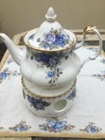 Royal Albert MOONLIGHT ROSE THEEPOT MET THEELICHT, Antiek en Kunst, Antiek | Servies los, Ophalen of Verzenden