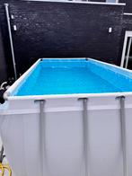 Bestway Zwembad 412x201x122, Tuin en Terras, Zwembaden, 200 tot 300 cm, Zo goed als nieuw, Rechthoekig, Ophalen