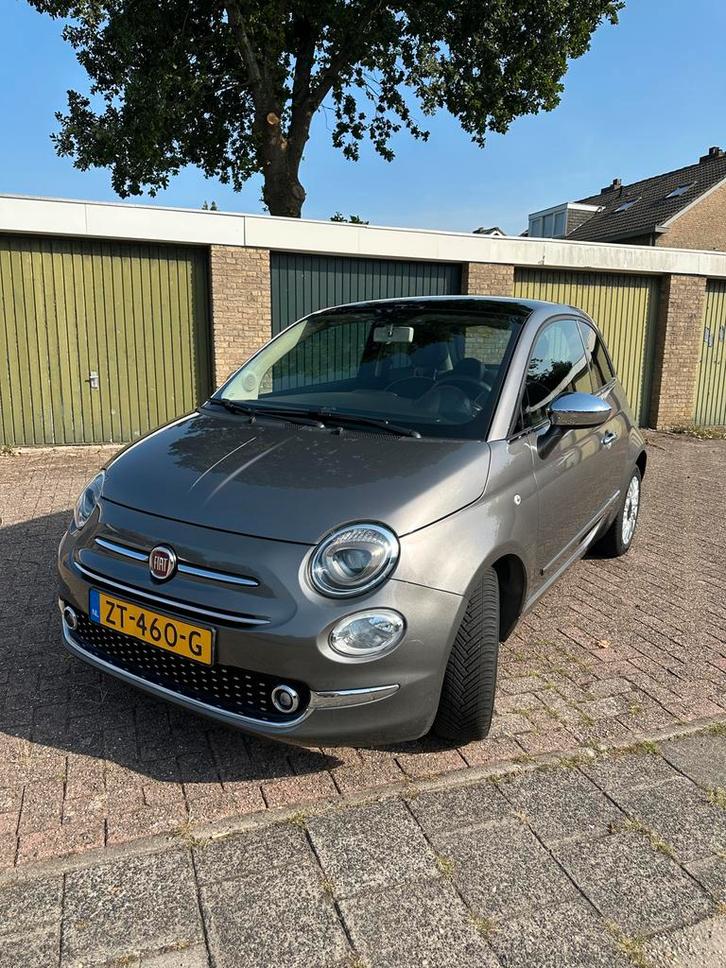 Fiat 500 - 1.2 liter - 2018 grijs, Auto's, Fiat, Particulier, Airbags, Airconditioning, Android Auto, Apple Carplay, Cruise Control