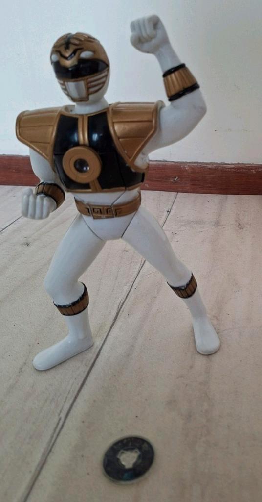Power Rangers Mighty Morphin Tommy Oliver White Ranger, Kinderen en Baby's, Speelgoed | Actiefiguren, Zo goed als nieuw, Ophalen of Verzenden