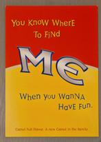 Camel sigaretten Ansichtkaart, Verzamelen, Verzenden, 1980 tot heden, Ongelopen, Overige thema's