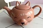 Theepot roze poes, zgan, Huis en Inrichting, Keuken | Servies, Ophalen, Overige typen, Zo goed als nieuw, Overige stijlen