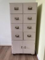 Vintage houten dokterskast, Ophalen, Gebruikt