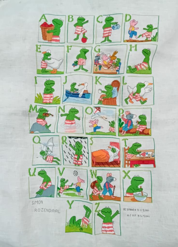 Borduurwerk (Kikker!), Ophalen of Verzenden, Zo goed als nieuw, Handborduren, Overige typen