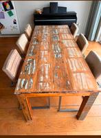 Massieve eettafel 220x90, Ophalen, 200 cm of meer, 75 cm of meer