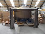 Nieuw Madison paviljoen 3 x 3m taupe, Ophalen, Zo goed als nieuw