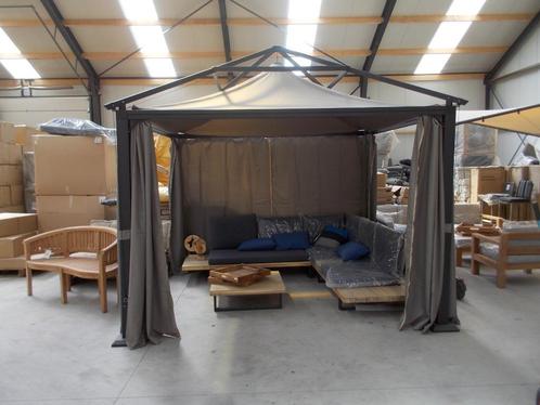 Nieuw Madison paviljoen 3 x 3m taupe, Tuin en Terras, Tuinmeubel-accessoires, Zo goed als nieuw, Ophalen